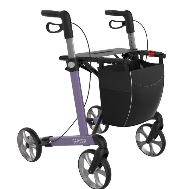 Rehasense Server lichtgewicht rollator STANDARD - Paars, Diversen, Rollators, Ophalen of Verzenden