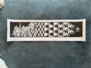 M.C Escher - baarn Holland - Metamorphose l - Jaren 2000, Antiek en Kunst