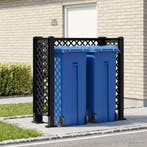 vidaXL Vuilnisbak Trellis Antracietkleurig 123 x 47 x 114 cm, Verzenden, Nieuw