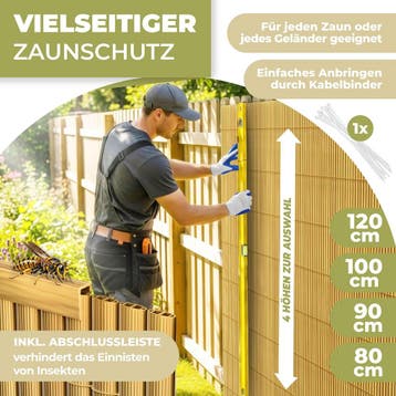 Balkonscherm - Balkondoek - Privacydoek - Zichtbreeknet - Zi, Verzenden, Zo goed als nieuw