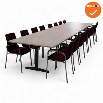 Vergadertafel - Ahrend 480x120 - Ahrend 500 - Bestaand uit 2, Vergader- of Presentatieruimte, Ophalen of Verzenden, Gebruikt, Tafel