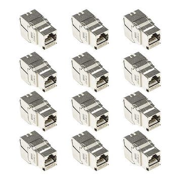 Keystone RJ45 | Cat6a S/FTP | 12 stuks, Computers en Software, Pc- en Netwerkkabels, Verzenden, Nieuw