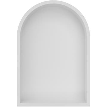 Wiesbaden Demis Inbouwnis - Ovaal - 30x45x10cm - Mat Wit, Ophalen of Verzenden, Nieuw, Rvs