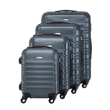 Trolley Reiskofferset / Kofferset Rome - 4-delig - Antraciet, Verzenden, Nieuw