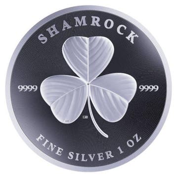Niue. 2 Dollars 2022 1oz $2 NZD Niue Shamrock Silver Coin BU