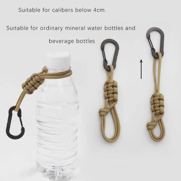 Multifunctionele Outdoor Fleshouder & Sleutelhanger met Kara