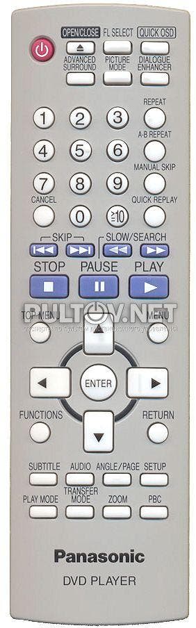 Afstandsbediening Panasonic EUR7631230R DVD-S325E, Ophalen of Verzenden, Nieuw, Origineel