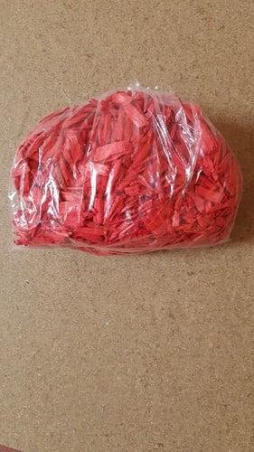 Houtsnippers Rood ca. 200 gr, Huis en Inrichting, Woonaccessoires | Kunstplanten en Kunstbloemen, Nieuw, Ophalen of Verzenden