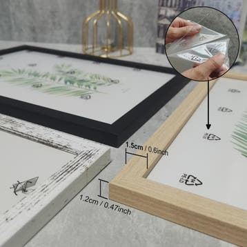 Houten Fotolijst - Ophangbaar & Staand - Diverse Maten (10x1, Verzenden, Nieuw