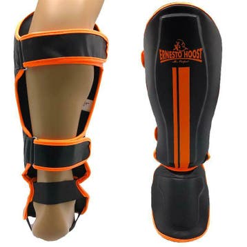 Ernesto Hoost Shin-Instep Flex PU - Zwart/Neon Oranje, Ophalen of Verzenden, Nieuw
