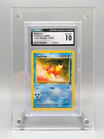 Pokémon Graded card - Magikarp - CGC 10 - WOTC - Team Rocket, Nieuw