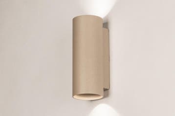 Rietveld Wandlampen - Taupe - Metaal, Aluminium, Verzenden, Nieuw
