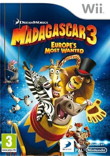 Dreamworks Madagascar 3: Europes Most Wanted Wii, 1 speler, Ophalen of Verzenden, Zo goed als nieuw, Vanaf 3 jaar