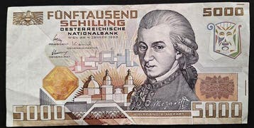 Oostenrijk. - 5000 Schilling - 1988 - Pick 153 (Zonder