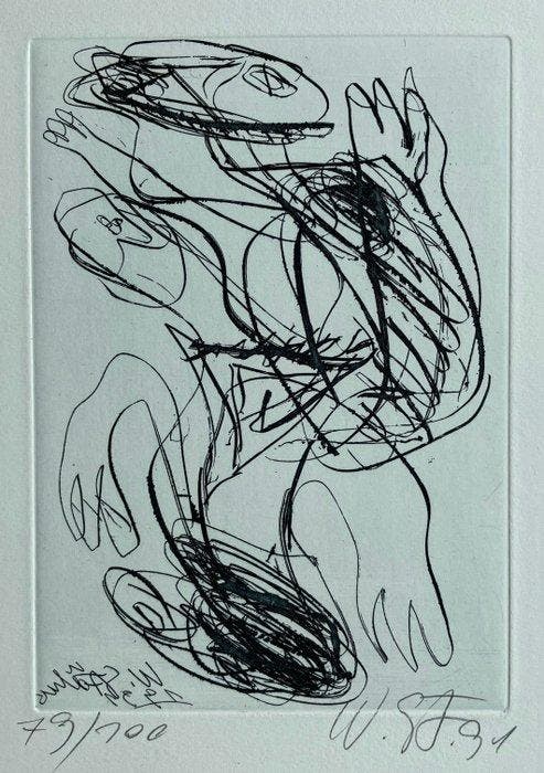 Walter Störer (1937-2000) - Abstrakte Komposition, Antiek en Kunst, Antiek | Overige Antiek