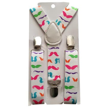 Fako Fashion - Kinder Bretels - Print - Snorren - 65cm -, Kinderen en Baby's, Verzenden, Nieuw