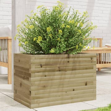 vidaXL Plantenbak 70x40x45,5 cm geïmpregneerd grenenhout, Verzenden, Nieuw, Hout, Minder dan 60 cm
