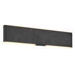 Zwarte up down wandlamp modern, Zwier, 3W, warm tot koud wit, Ophalen of Verzenden, Nieuw, Metaal, Modern