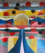 J. DELGALLO - Autopista al atardecer. XL. ( NO Reserve )