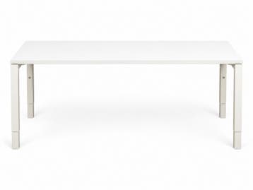 N-poot bureau, 160x80cm, wit, Overige plaatsen, Ophalen of Verzenden, Gebruikt, Stoel