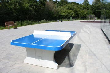 Rockwood® Betonnen Pingpongtafel Blauw (Afgeronde hoeken), Ophalen of Verzenden, Nieuw, Hout