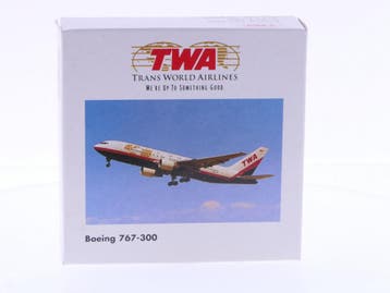 Schaal 1:500 Herpa 502849 TWA - Trans World Airlines Boei..., Ophalen of Verzenden, Gebruikt
