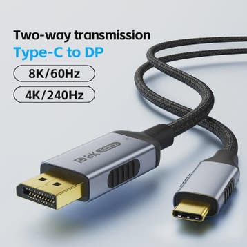 USB-C naar DisplayPort 2.1 Kabel - 8K@60Hz, 4K@144Hz - Thund, Verzenden, Nieuw