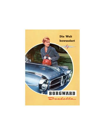 1959 BORGWARD ISABELLA BROCHURE DUITS, Nieuw, Author