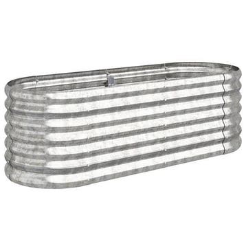 Stalen plantenbak zilver | 33% Korting - Retour, 100 cm of meer, Balkon, Ophalen of Verzenden, Zo goed als nieuw