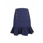 Pinko • donkerblauwe rok met gouden knopen • XS (IT40), Kleding | Dames, Pinko, Nieuw, Maat 34 (XS) of kleiner, Verzenden