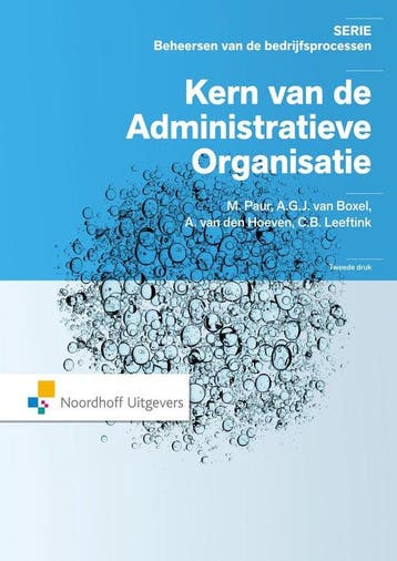 9789001833954 De kern van de administratieve organisatie, Verzenden, Zo goed als nieuw, M. Paur