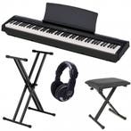 Yamaha P145 Huren - €30,- p/m - Koopoptie & Gratis Levering, Muziek en Instrumenten, Piano's, Verzenden, Zwart, Digitaal, Nieuw