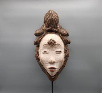 Prachtig masker - Punu - Punu - Gabon (Zonder minimumprijs)