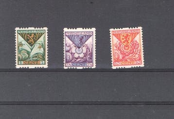 Nederland 1925 - Roltanding kind postfris. - NVPH R71/R73, Gestempeld