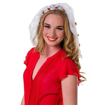 Witte tiara bruid Vrijgezellen Party, Ophalen of Verzenden, Nieuw