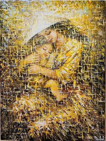 Le Van L (1987) - LÉclosion des tendresses 80 60 cm