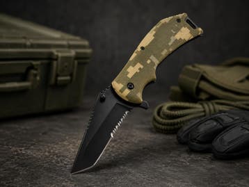 efaras Survival Zakmes 066 Camouflage vanaf €1 ex btw., Nieuw