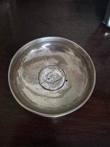 Kom - Zilver - Kennedy Dollar Dish, Antiek en Kunst