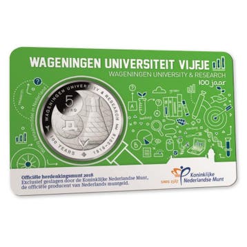 5 Euro 2018 Wageningen Universiteit UNC Coincard, Postzegels en Munten, Verzenden