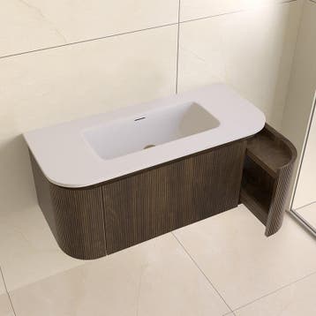 Sani Royal Eleganza Japandi rond badmeubel 100 cm, Nieuw