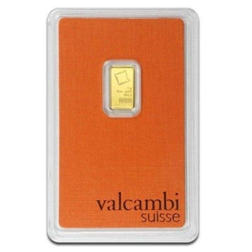 1 gram - Goud .999 - 1 Gram Gold Bar Valcambi LBMA Certified