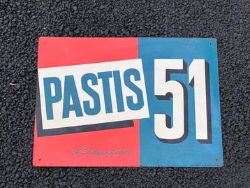 Pastis 51 - G.De Andreis Marseille 1958 - Plaque - Metaal