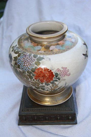 Vaas - Terracotta, Porselein - Japan - Meiji periode