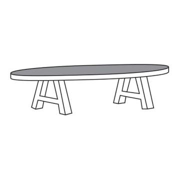 Salontafel TOV13-K Tegelen - salontafel, Huis en Inrichting, Tafels | Salontafels, Nieuw, Overige materialen