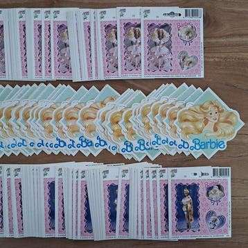 Mattel - Speelgoedfiguurtjes Barbie 150 stickers - 1990-2000