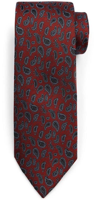 Suitable Stropdas Zijde Paisley Bordeaux maat one size Heren, Kleding | Heren, Stropdassen, Verzenden, Nieuw, Rood, Suitable