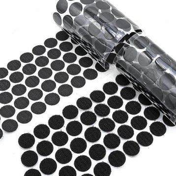 1000 Klittenband 1cm Rondjes - Zelfklevend Stickertjes - Zwa, Verzenden, Nieuw