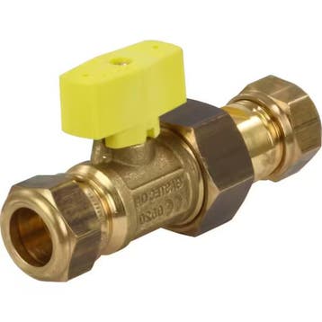 VSH 0604736 - Gaskogelkraan met Wartel - 15 mm Knel - GASTEC, Verzenden, Nieuw