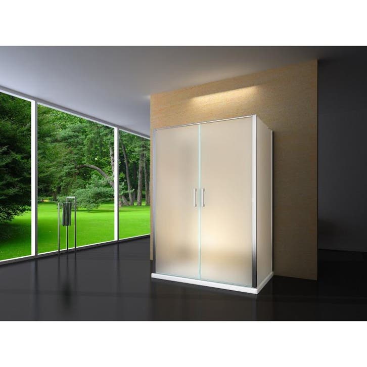 Douchecabine 120X80 Rechthoekig Idaro LB- Mat Glas, Doe-het-zelf en Verbouw, Sanitair, Nieuw, Ophalen of Verzenden