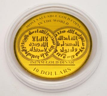 Salomonseilanden. 10 Dollars 2018 Islam Dinar 1/100oz (.999)